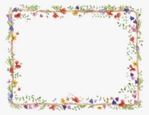 Flowers-Border - Flower Frame Vector Square