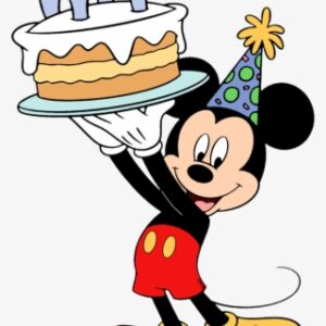 Mickey Mouse Birthday Cake - Mickey Mouse Birthday Coloring Pages