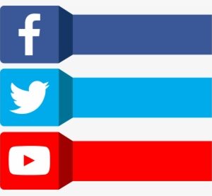 Download Logos Bottons Youtube Facebook Twitter Svg - Facebook Instagram Twitter Whatsapp Logos