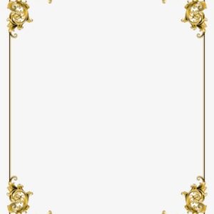 Gold Border Frame Png Transparent Image - Transparent Gold Border Png