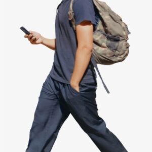 Person Walking Side View - Person Walking With Phone