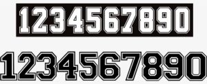 Font Number Football 2017 Free