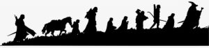 The Lord Of The Rings Fan Art - Fellowship Of The Ring Outline