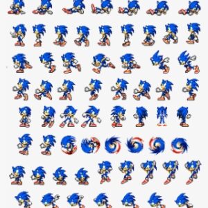 Sprites Sonic Sega Animação Animation - Modern Sonic Advance Sprites