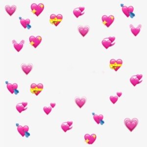 Hearts Sticker - Many Heart Emoji Png
