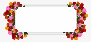 Banner Flower Flowers - Banner Flower Frame Png