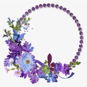 Free Flowers Graphic Frames - Circle Flower Frame Png