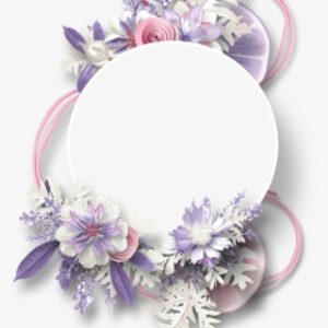 Floral Border, Borders And Frames, Borders Free, Flower - Purple Flower Border Png