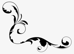 Clipart Transparent Library Arts Deco Ornament Clip - Page Corner Decoration Png