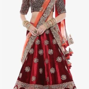 Red Bridal Lehenga Png Transparent Image - Bridal Lehenga Images Png