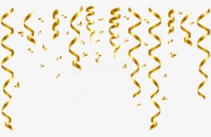 Confetti Gold Png - Transparent Gold Confetti Png