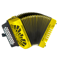 Accordion yellow PNG