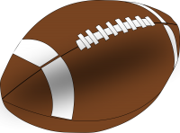 American football ball PNG