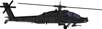 AH-64 Apache helicopter PNG