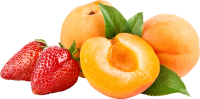Apricots with strawberry PNG