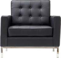 Black armchair PNG image