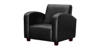 Black armchair PNG image