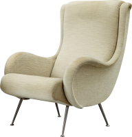 White armchair PNG image