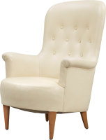 White armchair PNG image