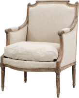 White armchair PNG image