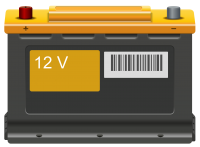 Automotive battery PNG