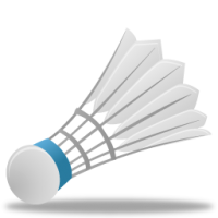 Badminton volant PNG image
