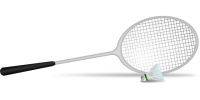 Badminton racket PNG image