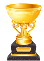 Award trophy cup